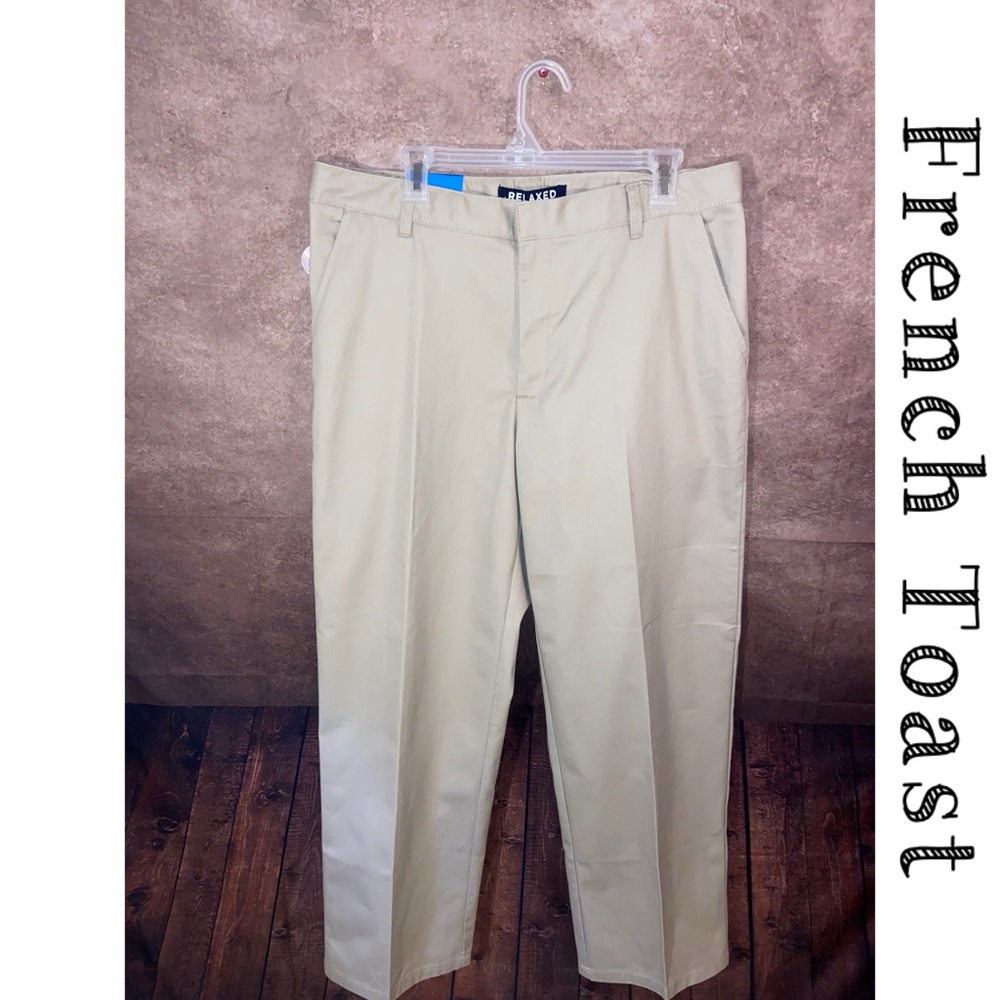 French Toast Khaki Uniform Pants-Adjustable waist-Men’s size 36”x33”-NWT!!